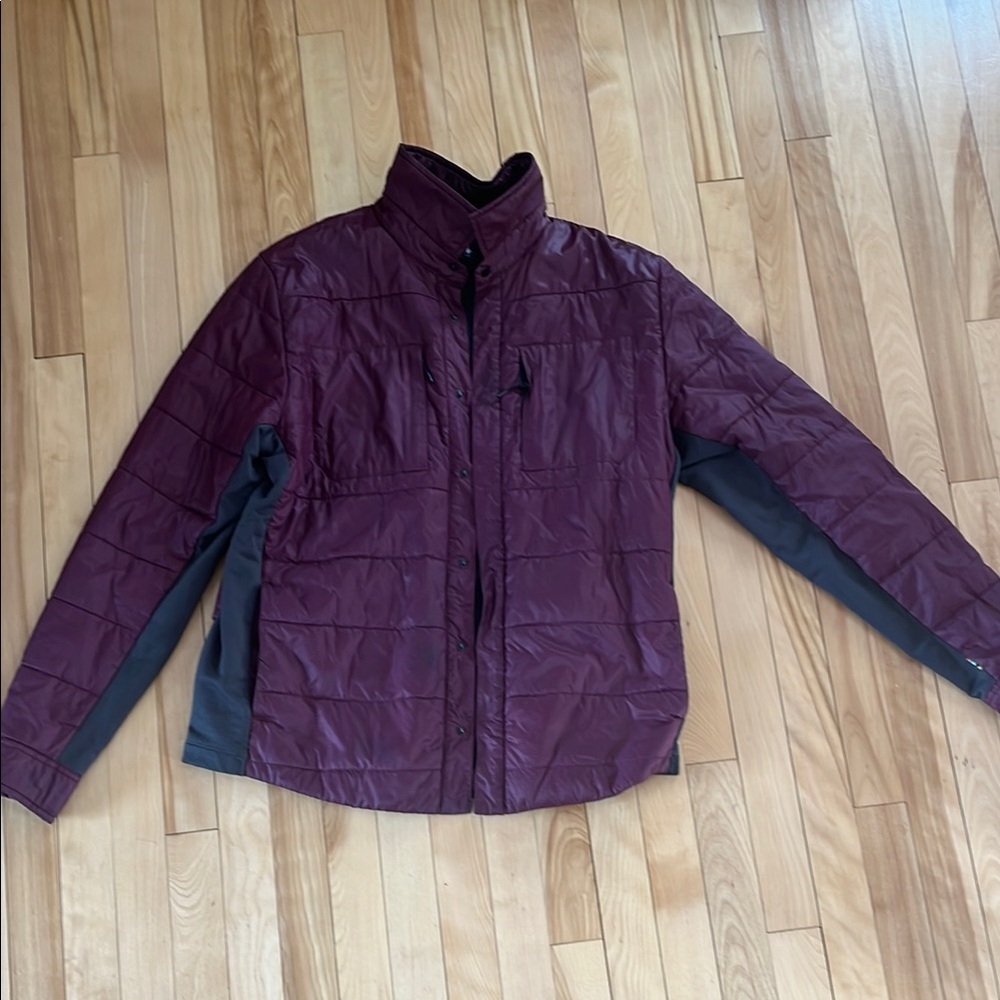 Smartwool Men's Lightweight Jacket - Burgundy and Gray - large